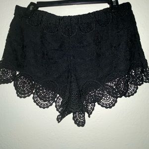 Express black shorts